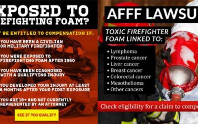 How can you protect yourself and others from firefighting foam injuries?