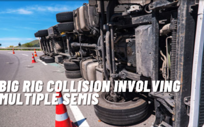 Big Rig Collision Involving Multiple Semis Near Hico, Texas